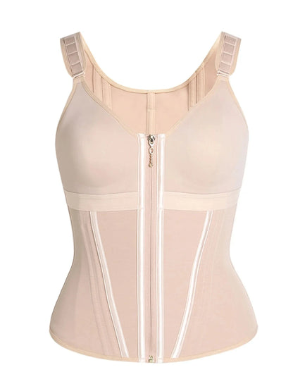Double-Layer Waist Shaper Girdle With Bra - Sculpté