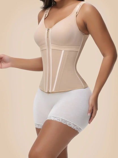 Double-Layer Waist Shaper Girdle With Bra - Sculpté
