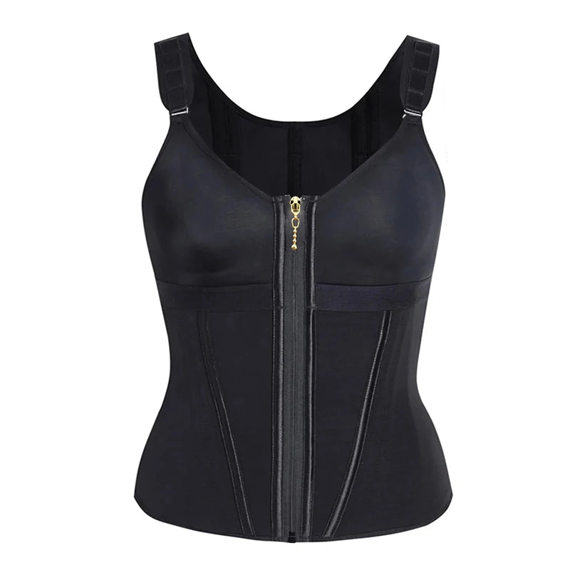 Double-Layer Waist Shaper Girdle With Bra - Sculpté