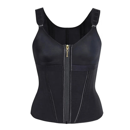 Double-Layer Waist Shaper Girdle With Bra - Sculpté