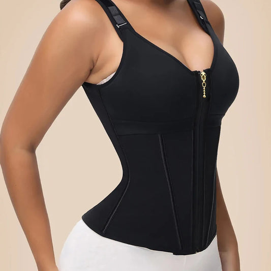 Double-Layer Waist Shaper Girdle With Bra - Sculpté