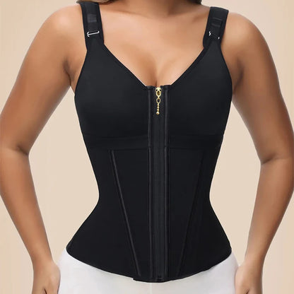 Double-Layer Waist Shaper Girdle With Bra - Sculpté